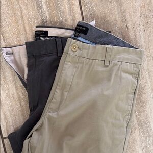Banana Republic Khaki and Gray Chino Pants